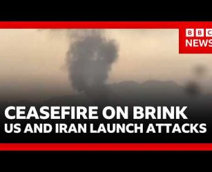 Ceasefire on brink: Trump says Iran will be &ldquo;blown off face of earth&rdquo; it it hits US ships | BBC News