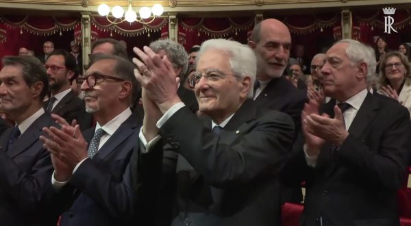 Mattarella alla Scala di Milano per 80^ anniversario della riapertura del teatro