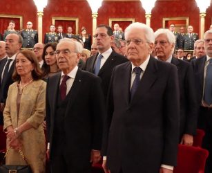 Mattarella al concerto del 100&deg; anniversario Banda musicale Guardia di Finanza