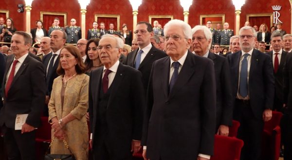 Mattarella al concerto del 100&deg; anniversario Banda musicale Guardia di Finanza
