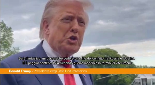 Trump “Conflitto tra Russia e Ucraina il peggiore dalla Seconda guerra mondiale”