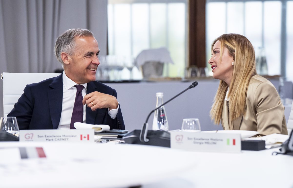 G7, Meloni incontra Carney &ldquo;Lavorare a un accordo quadro Italia-Canada&rdquo;