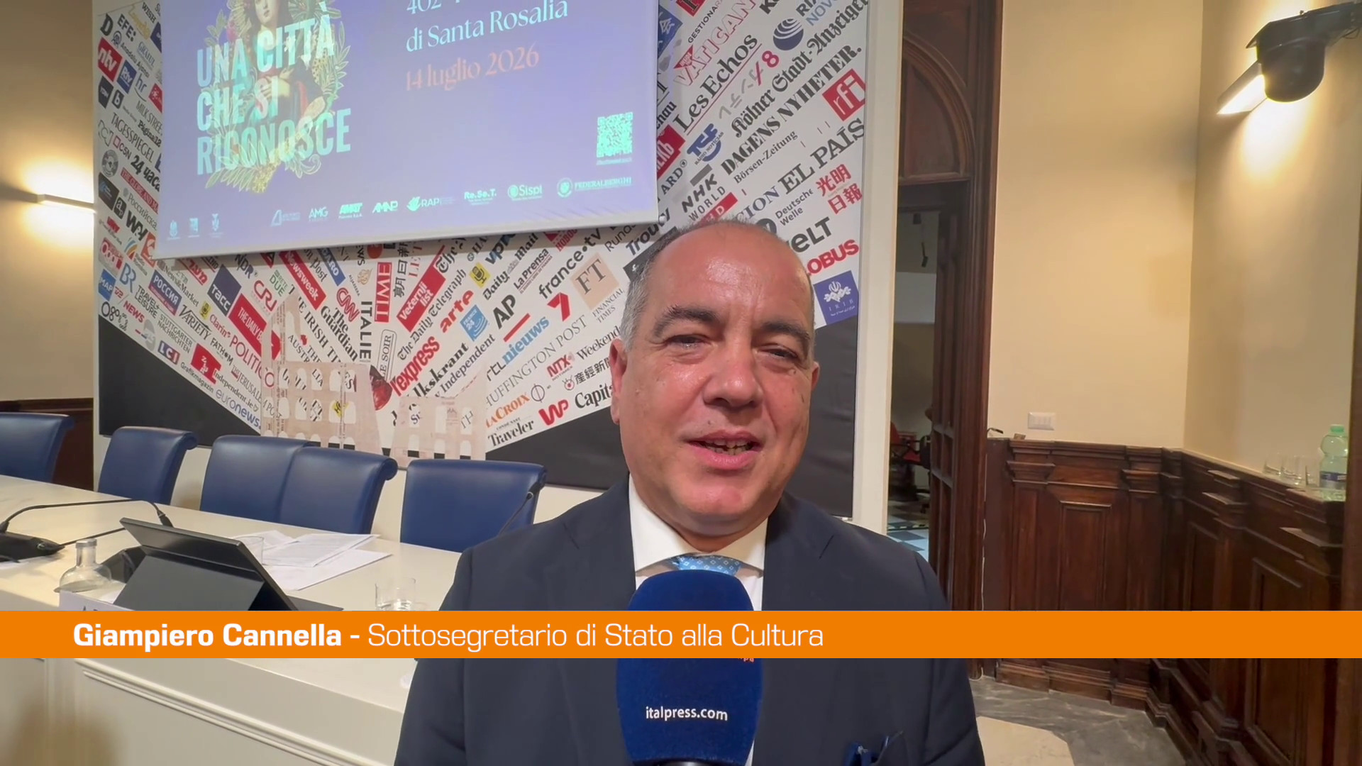 Festino Santa Rosalia, Cannella "Fa ormai parte della mia storia e di Palermo"