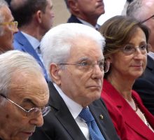 Mattarella a Palazzo Bachelet per il seminario di studi "Rule of Law"