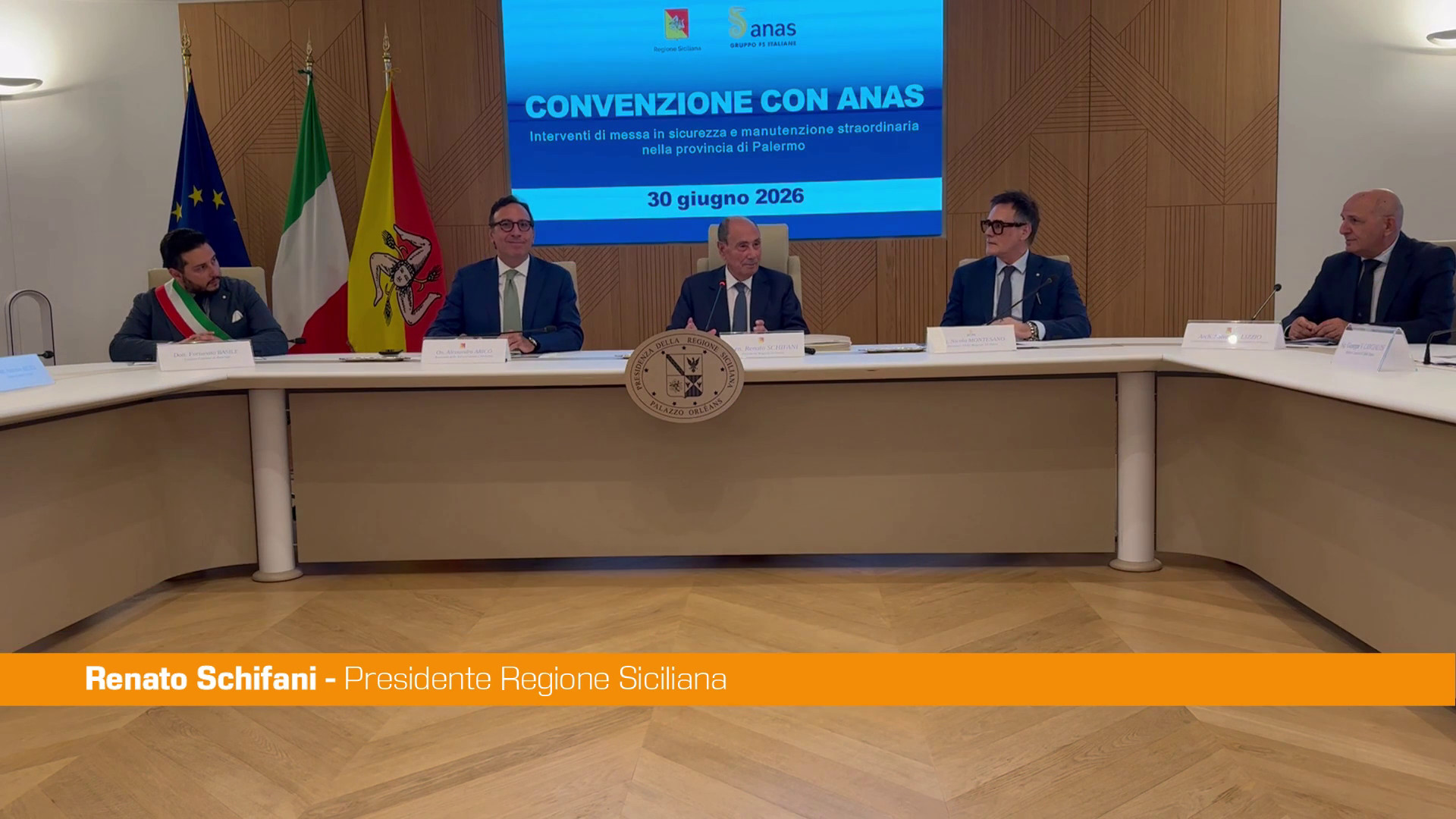 Viabilit&agrave;, Schifani "Misure compensative ai Comuni, lavoro in sinergia con Anas"