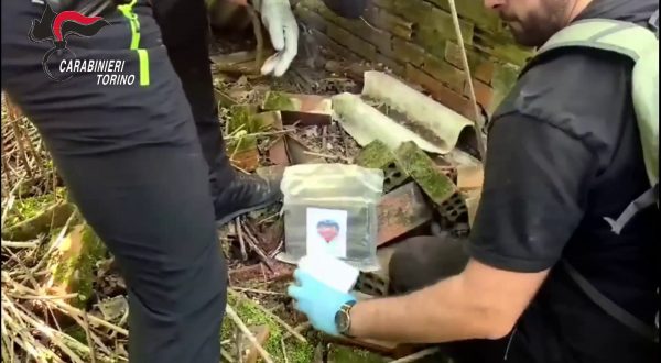 Maxi sequestro di armi e droga in un bosco nel Torinese, 2 arresti
