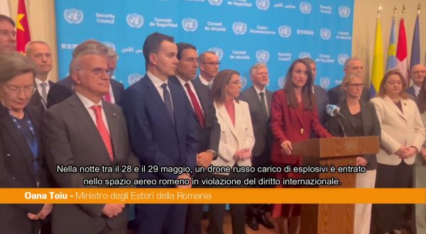 Drone russo in Romania, Toiu porta la questione al Consiglio Onu “Inaccettabile”