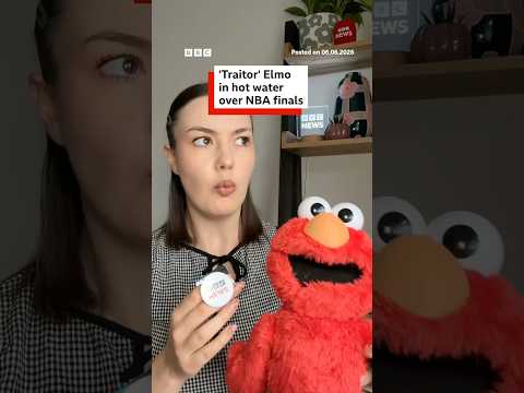 'Traitor' Elmo in hot water over NBA finals. #Elmo #NBA #BBCNews