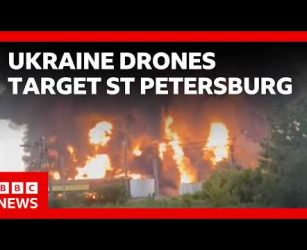 Ukrainian drone attack on St Petersburg 'unprecedented', Russia says | BBC News