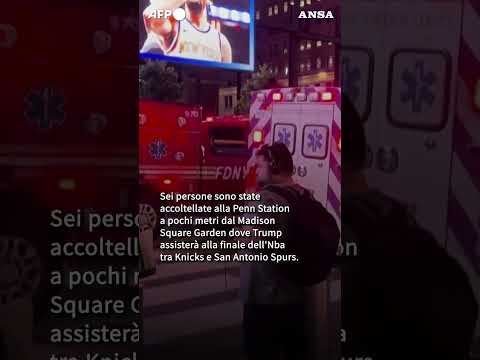 Attacco alla Penn Station a New York, sei feriti #ansa #news
