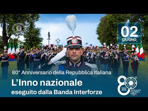 80° Anniversario della Repubblica Italiana, l’Inno nazionale eseguito dalla Banda Interforze