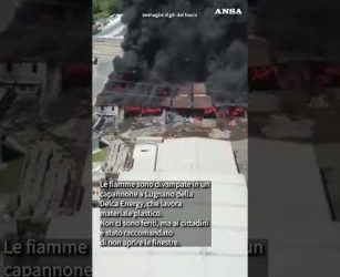 Incendio in un'azienda nel pisano, evacuate una scuola e fabbriche #ansa #news