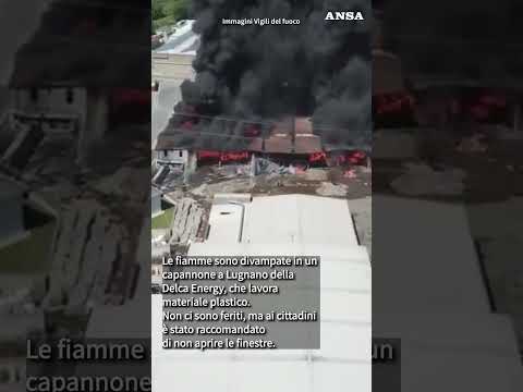 Incendio in un’azienda nel pisano, evacuate una scuola e fabbriche #ansa #news
