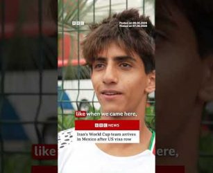 Iran's World Cup team lands in Mexico amid US visa row. #Iran #WorldCup #BBCNews