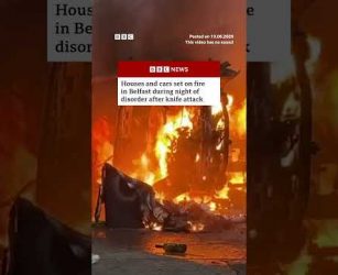 Houses and cars set on fire in Belfast overnight. #Belfast #NorthernIreland #BBCNews