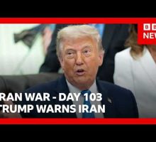US President Donald Trump says US will hit Iran 'hard' again | BBC News