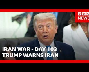 US President Donald Trump says US will hit Iran 'hard' again | BBC News