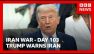 US President Donald Trump says US will hit Iran 'hard' again | BBC News