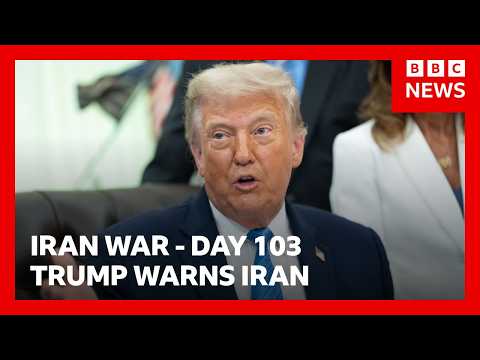 US President Donald Trump says US will hit Iran 'hard' again | BBC News