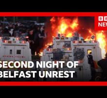 Second night of unrest after Belfast knife attack | BBC News
