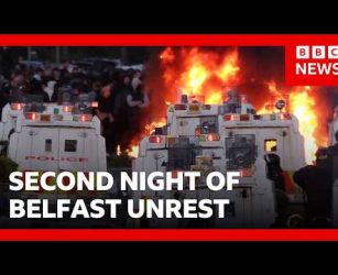 Second night of unrest after Belfast knife attack | BBC News