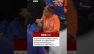 Celebs courtside for record-breaking New York Knicks game. #Knicks #NewYork #BBCNews