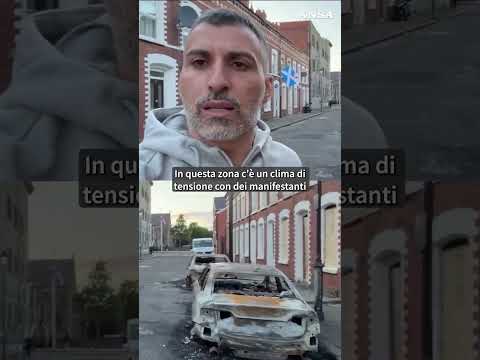 Belfast, tensione e fiamme: bruciate auto e case #ansa #news