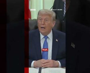 US releases video it says shows missiles being fired at Iran. #BBCNews