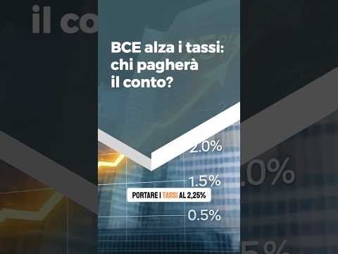 BCE alza i tassi al 2,25%: salver&agrave; l&rsquo;economia o bloccher&agrave; imprese e famiglie?
