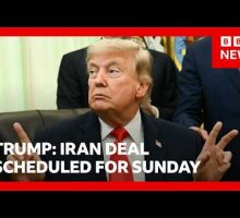 Trump says Iran deal is&nbsp;scheduled to be signed on Sunday | BBC News