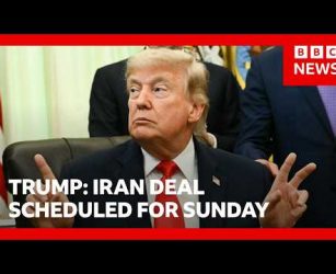 Trump says Iran deal is&nbsp;scheduled to be signed on Sunday | BBC News