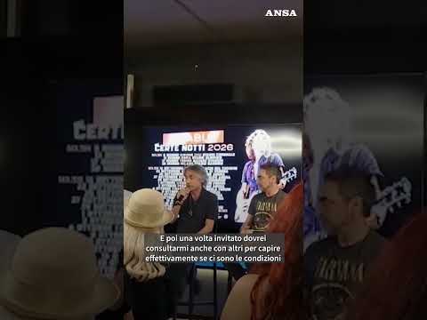 Ligabue: "Io ospite a Sanremo? Mai dire mai" #ansa #news