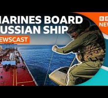 Royal Marines Take Control Of Russian Shadow Fleet Tanker | BBC Newscast