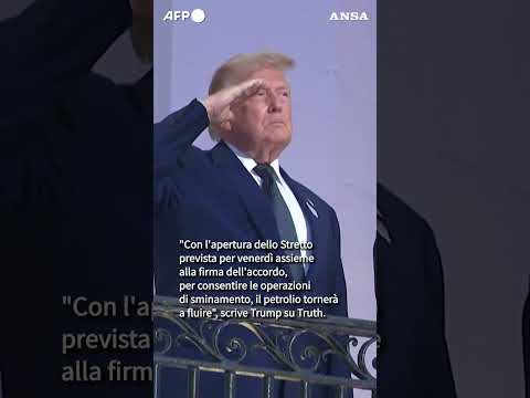 Accordo Usa-Iran: venerd&igrave; la firma e la riapertura di Hormuz #ansa #news