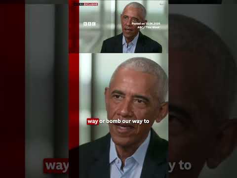 US cannot &lsquo;bully or bomb to solutions&rsquo; on Iran, former US Predent Barack Obama says. #BBCNews
