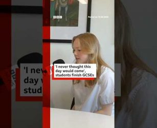 "I never thought this day would come", students finish GCSEs. #GCSE #Exams #BBCNews