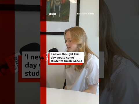 "I never thought this day would come", students finish GCSEs. #GCSE #Exams #BBCNews