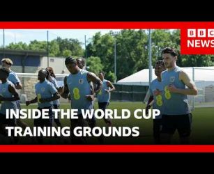 BBC tests out England and Argentina's World Cup training grounds in Kansas City | BBC News