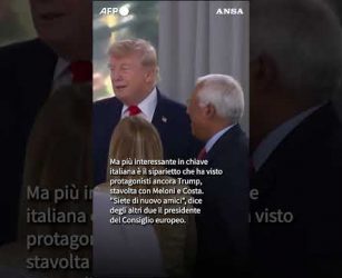 Siparietto al G7, Meloni: "Con Trump sempre stati amici" #ansa #news