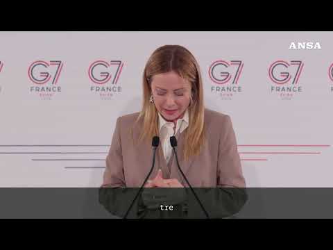 Meloni: “Soddisfatta del G7, convergenze non scontate un’ottima notizia”#ansa #news