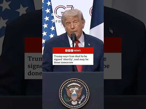 Trump says deal with Iran will be signed "shortly". #DonaldTrump #Iran #BBCNews