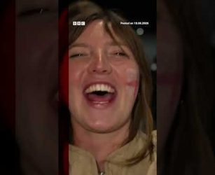 England fans react to World Cup win against Croatia #BBCNews