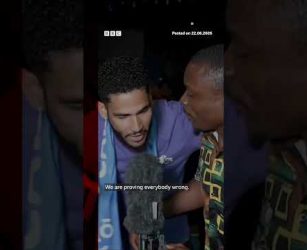 Celebrations erupt as Cape Verde score during live BBC broadcast. #WorldCup #BBCNews