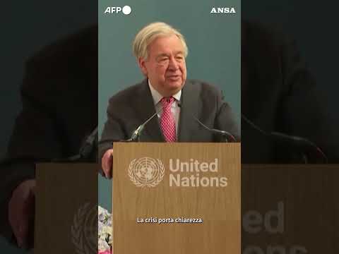 "London cooking", Guterres cita i Clash e rilancia l'allarme sul clima #ansa #news