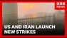 US and Iran launch new strikes, as Kuwait says airport hit by Iranian drones | BBC News
