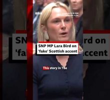 The SNP MP's accent has been the subject of intense online scrutiny. #BBCNews