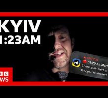My night under fire: Inside a missile attack on Kyiv | BBC News