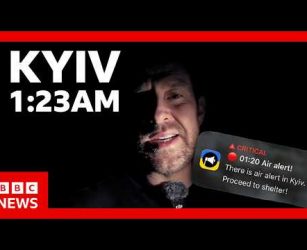 My night under fire: Inside a missile attack on Kyiv | BBC News