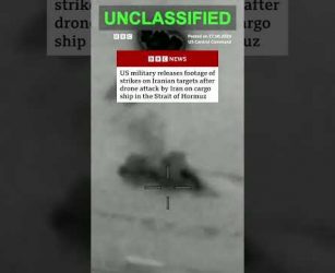 US strikes Iran after attack on cargo ship. #Iran #US #BBCNews