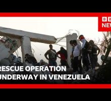 Venezuelan president says she has faith rescuers will find survivors of earthquakes | BBC News